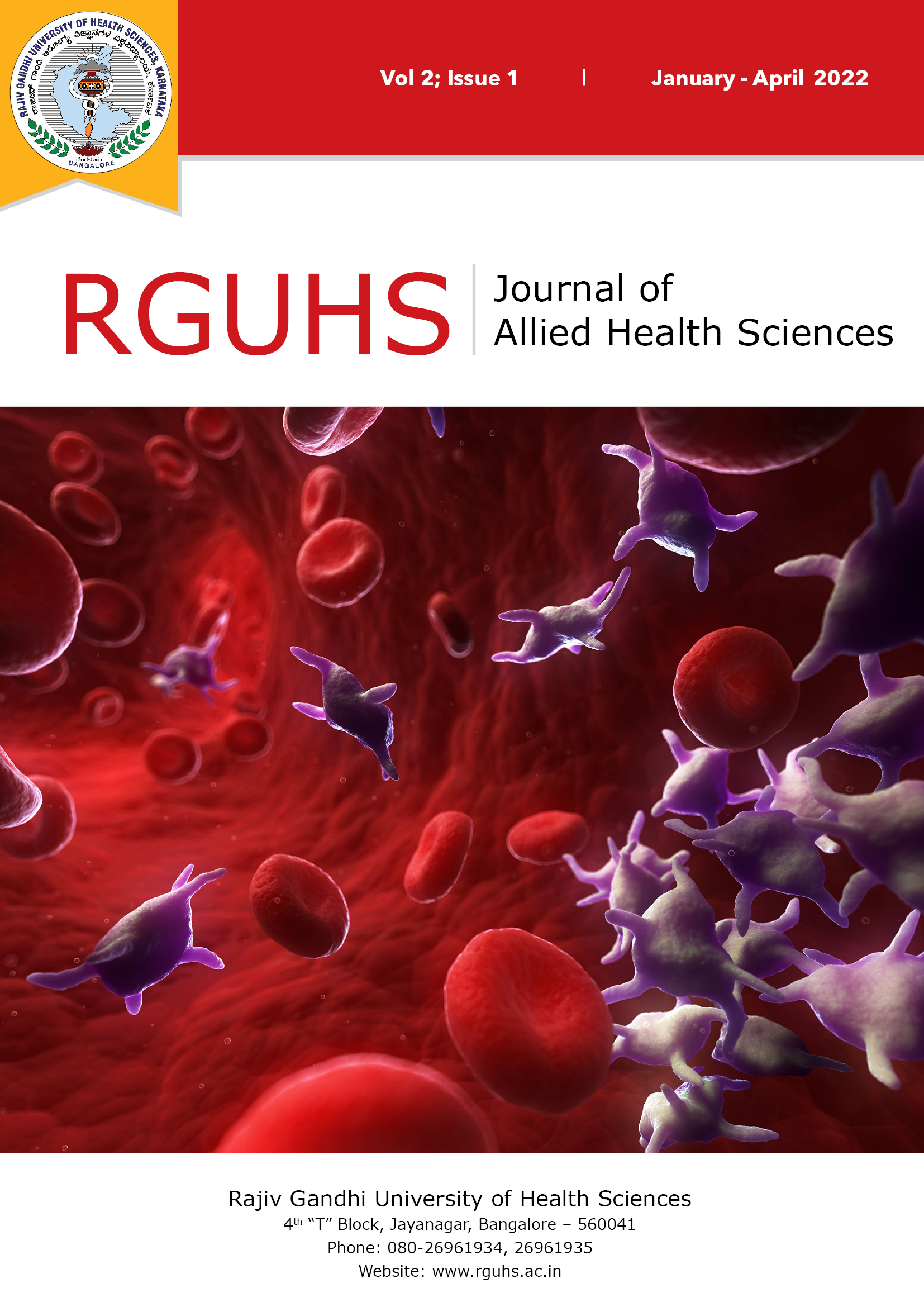 RJAHS Journal Cover Page