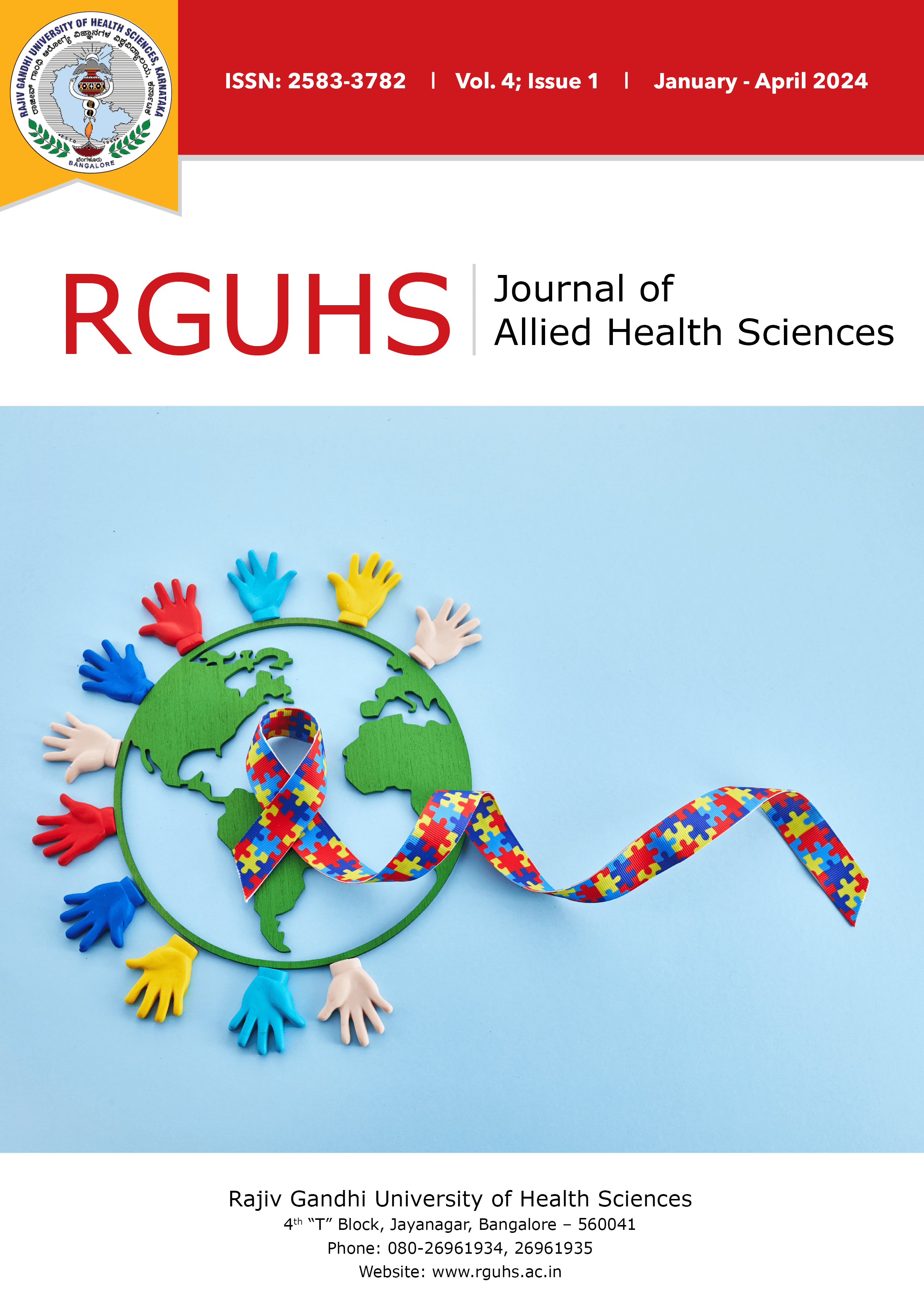 RJAHS Journal Cover Page