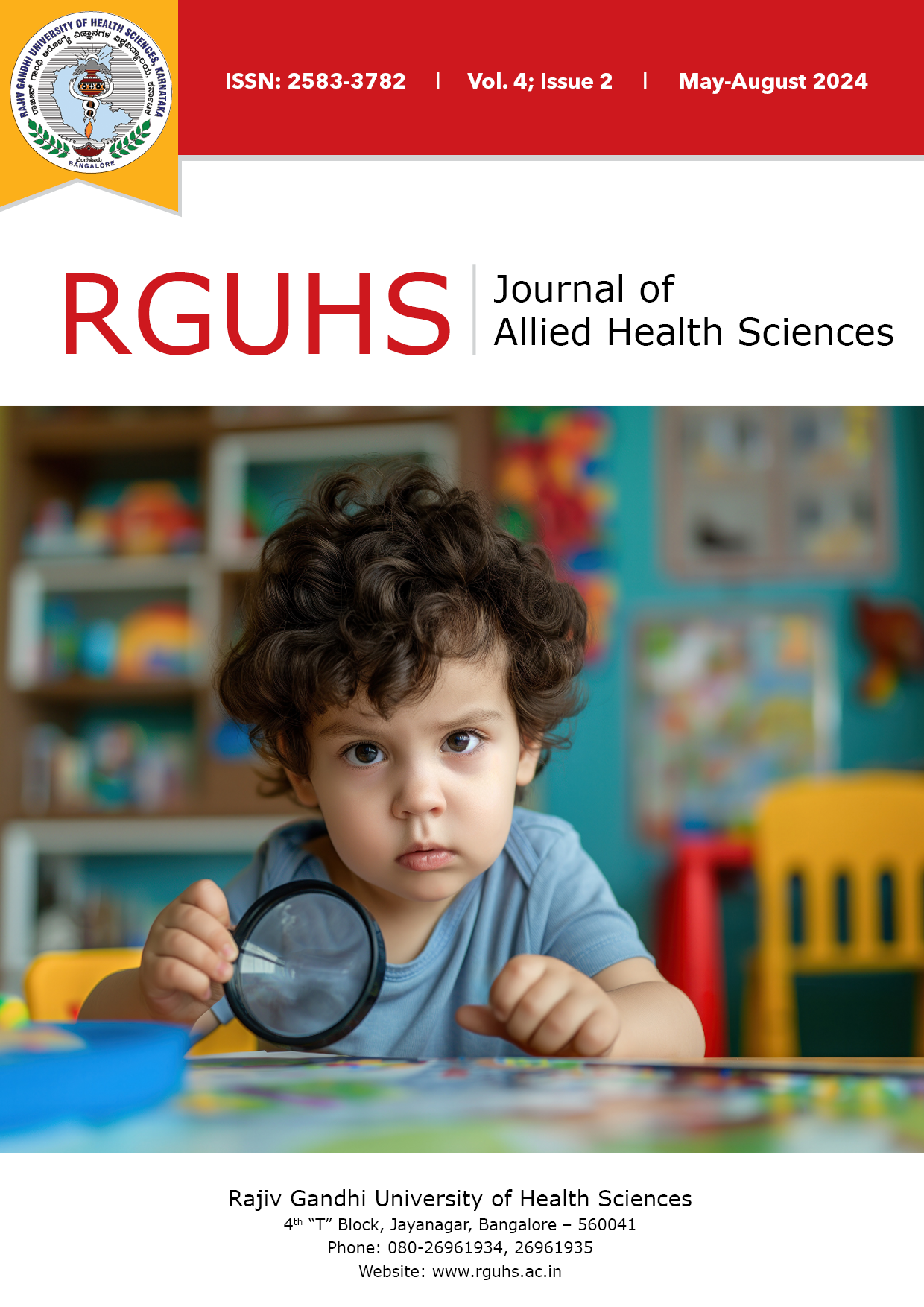 RJAHS Journal Cover Page