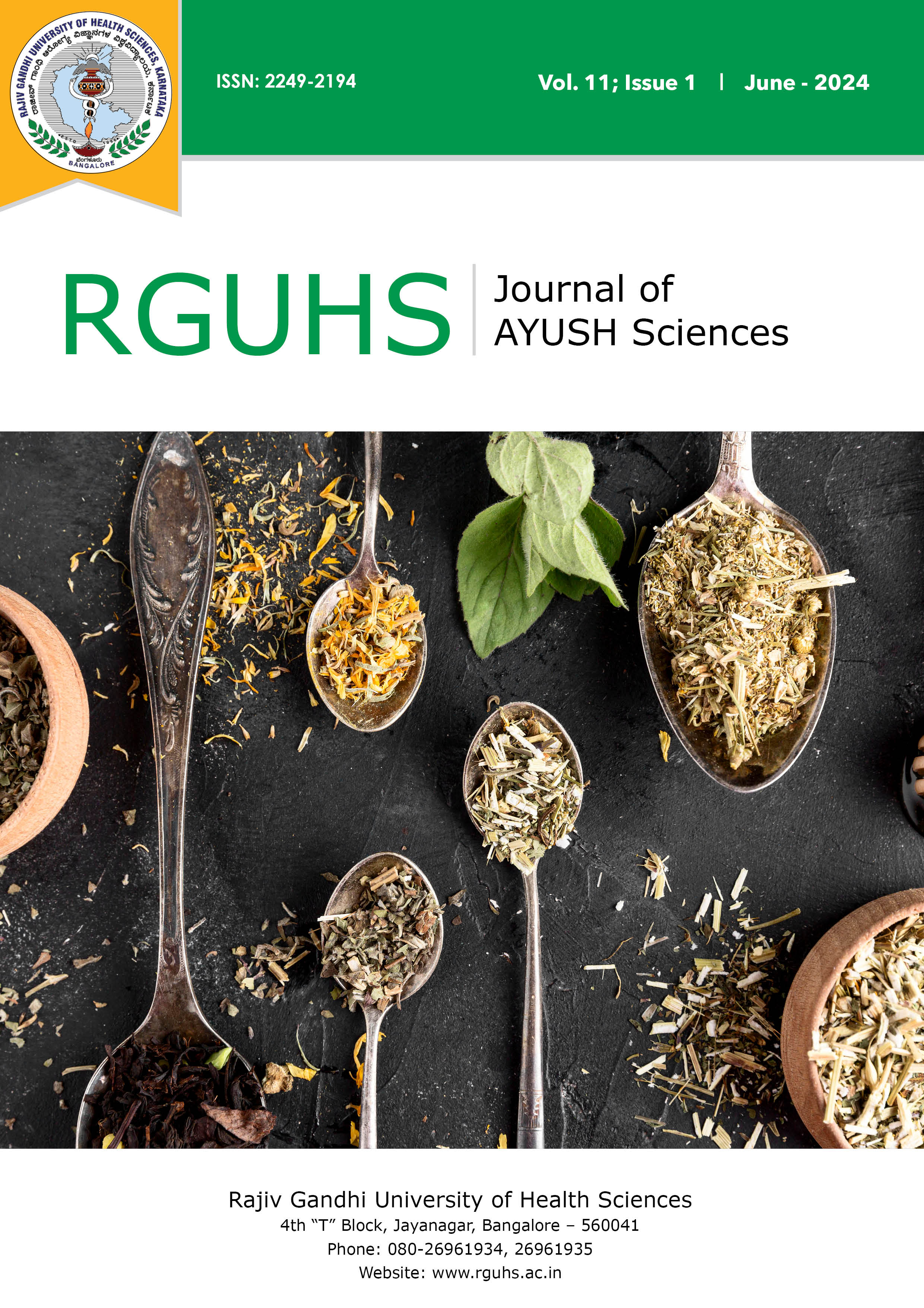 RJAS Journal Cover Page